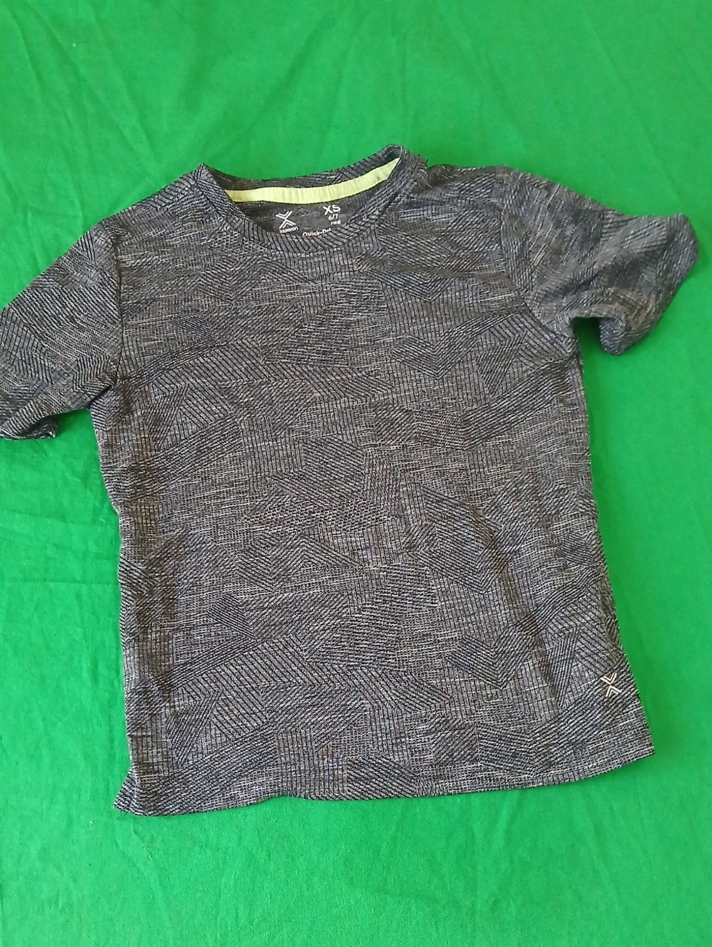 Xersion Gray Textured Short Sleeve Tee